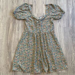 Floral Puff Sleeve Dress